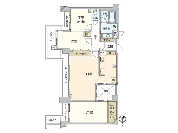 クオス宮崎台 間取図(平面図) クオス宮崎台 間取図(平面図)