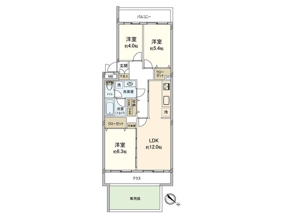 ソルクレスト宮崎台 間取図(平面図) 間取図(平面図)