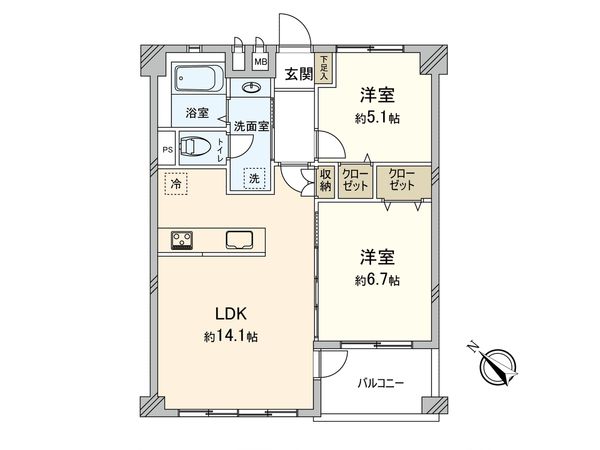 東急鷺沼ドエル 間取図(平面図) 間取図(平面図)