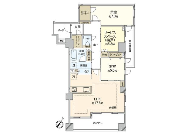 イニシア鷺沼 間取図(平面図) 間取図(平面図)