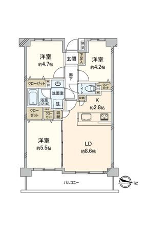 宮崎台南パーク・ホームズ 間取図(平面図) 宮崎台南パーク・ホームズ 間取図(平面図)