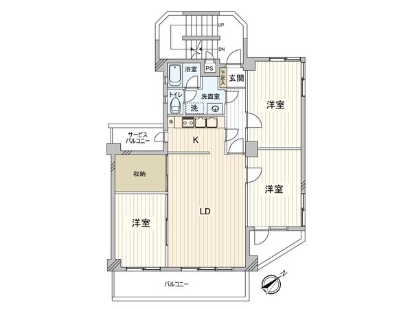 宮前平アネックス A棟 間取図(平面図)