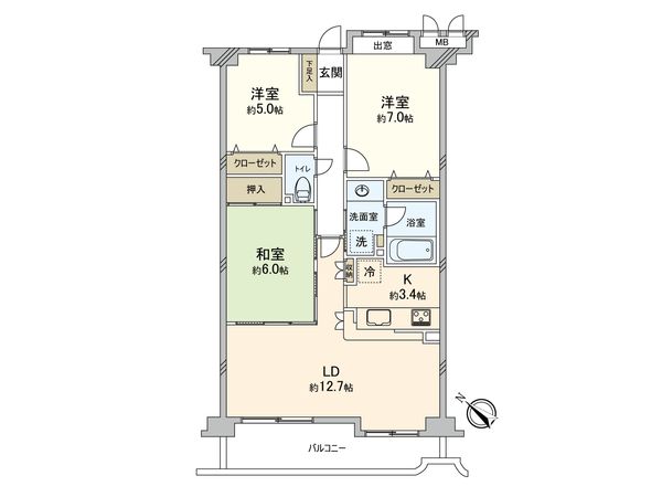 バームステージ宮崎台 間取図(平面図) バームステージ宮崎台 間取図(平面図)