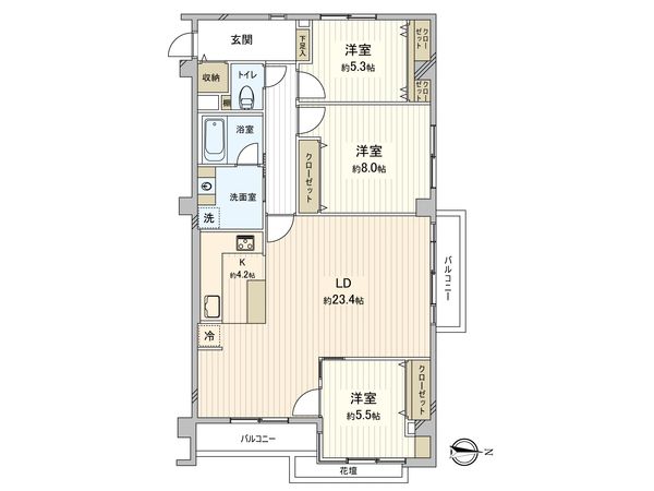 鷺沼ロイヤルマンション 間取図(平面図) 鷺沼ロイヤルマンション 間取図(平面図)