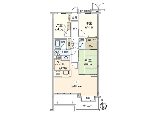 鷺沼南ガーデンハウス 間取図(平面図)
