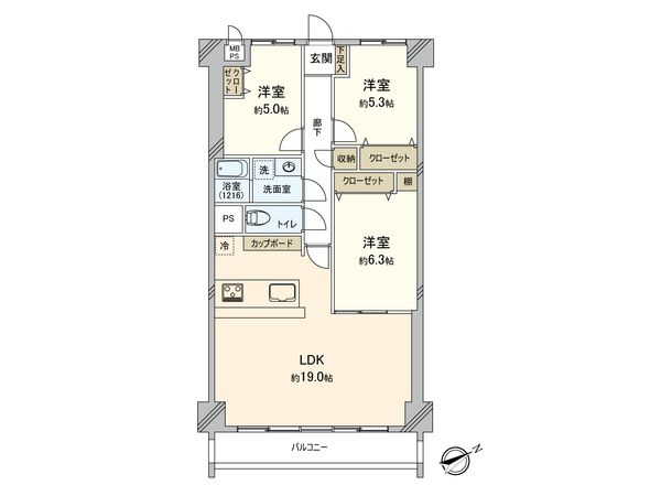 秀和宮崎台レジデンス 間取図(平面図) 間取図(平面図)
