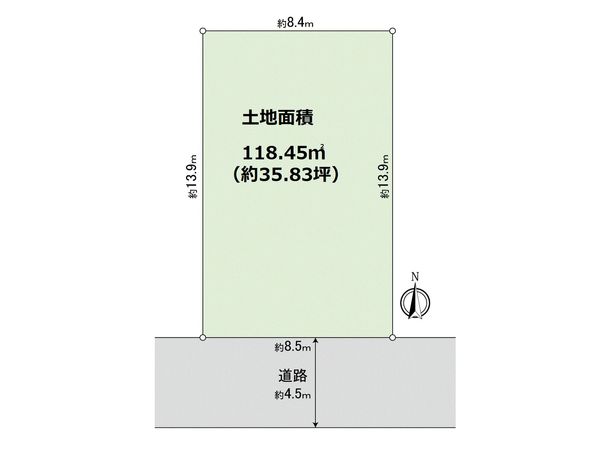 港北区新吉田東6丁目(土地) 区画図