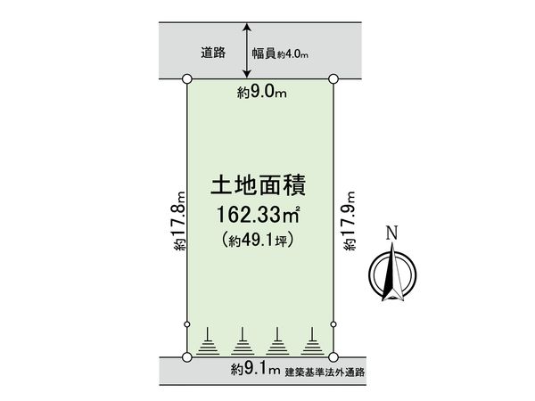 港北区樽町1丁目(土地) 区画図