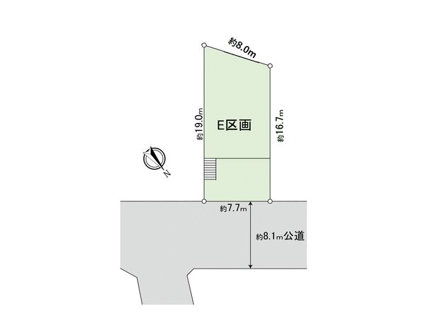 港北区新羽町(土地)E区画 区画図 港北区新羽町(土地)E区画 区画図
