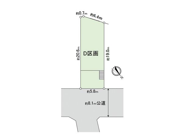 港北区新羽町(土地)D区画 区画図 港北区新羽町(土地)D区画 区画図