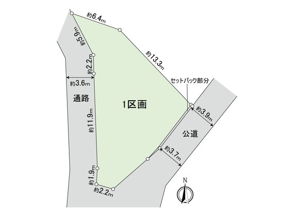 港北区大倉山1丁目(土地) 区画図 港北区大倉山1丁目(土地) 区画図