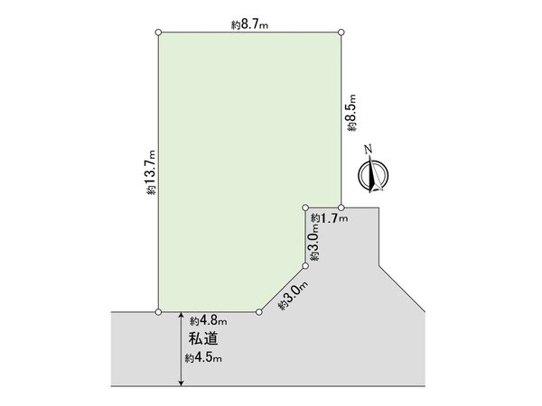 港北区新吉田東6丁目(土地) 区画図 港北区新吉田東6丁目(土地) 区画図