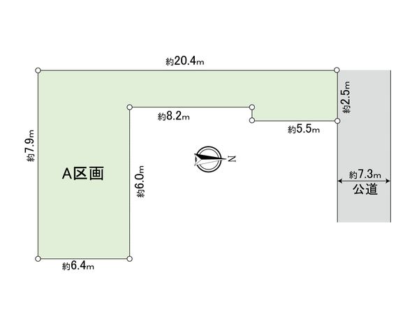 港北区綱島西2丁目(土地)A区画 区画図 港北区綱島西2丁目(土地)A区画 区画図