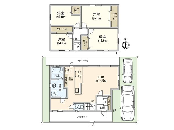 港北区新吉田東1丁目(戸建) 間取図(平面図) 間取図(平面図)