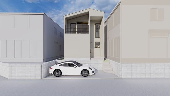 神奈川区六角橋5丁目(新築戸建) 外観パース図