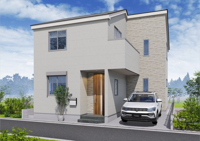 板橋区蓮根3丁目(新築戸建) 外観パース図