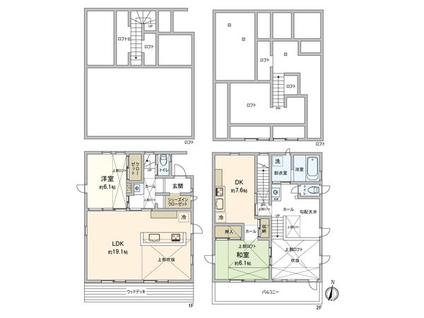 港北区新吉田東6丁目(戸建) 間取図(平面図)