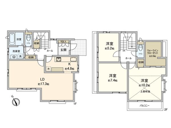 港北区師岡町(戸建) 間取図(平面図)