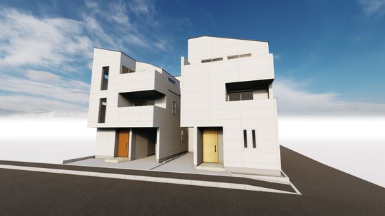 港北区高田東1丁目(新築1号棟) 外観パース図