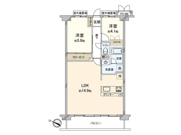クリオ綱島七番館 間取図(平面図)