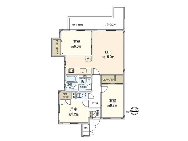 大倉山ヒルズ E棟 間取図(平面図) 大倉山ヒルズ E棟 間取図(平面図)