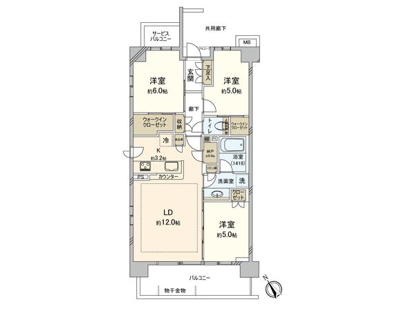 シティテラス横濱綱島 シーズンズ 間取図(平面図) シティテラス横濱綱島 シーズンズ 間取図(平面図)