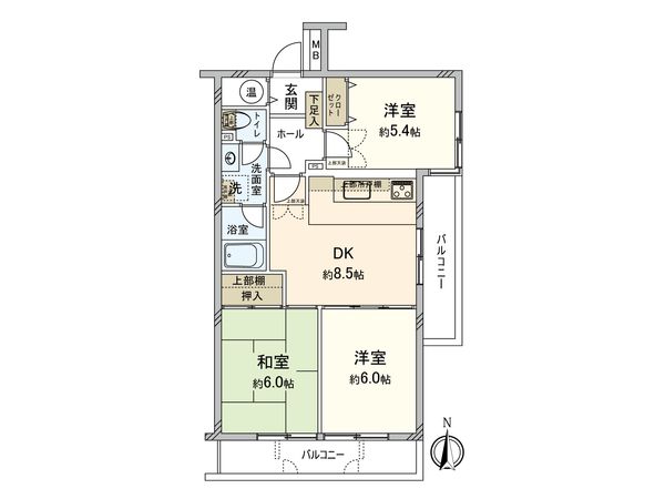 綱島東パーク・ファミリア 間取図(平面図)