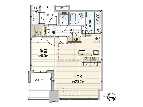 ワールドシティタワーズ キャピタルタワー 間取図(平面図)