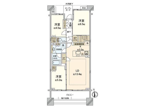 パークホームズ大倉山 間取図(平面図)