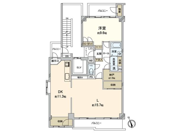 セルコヴァハイツ綱島 間取図(平面図)