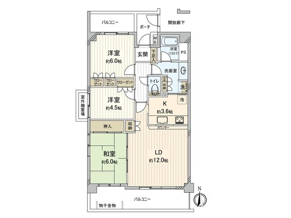大倉山北パークホームズ参番館 間取図(平面図) 大倉山北パークホームズ参番館 間取図(平面図)