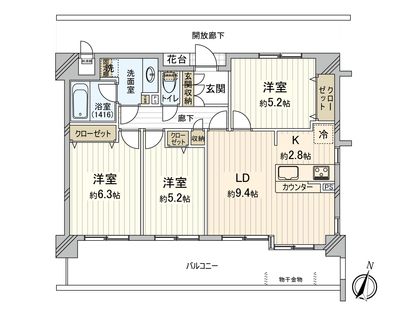 間取図(平面図)