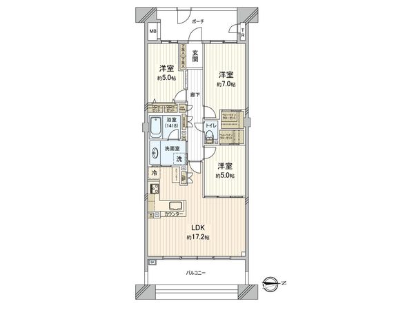 グリーンサラウンドシティ 四番街 間取図(平面図) グリーンサラウンドシティ 四番街 間取図(平面図)