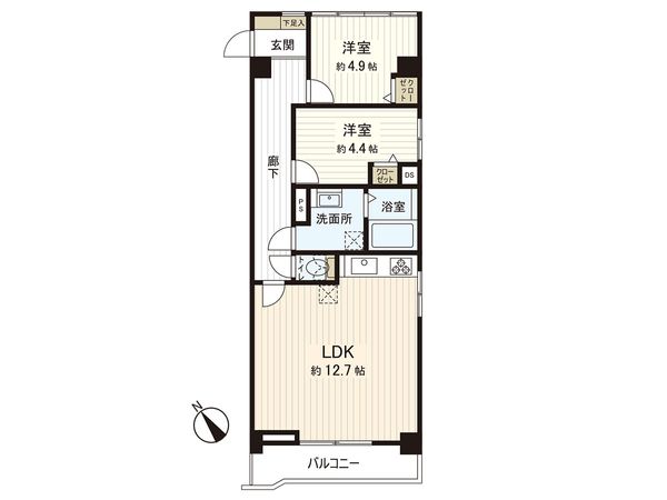 シャトレ大倉山 間取図(平面図)