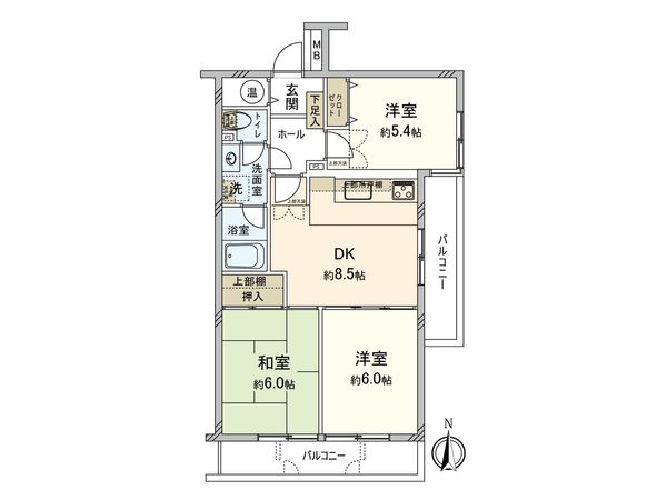 綱島東パーク・ファミリア 間取図(平面図) 綱島東パーク・ファミリア 間取図(平面図)