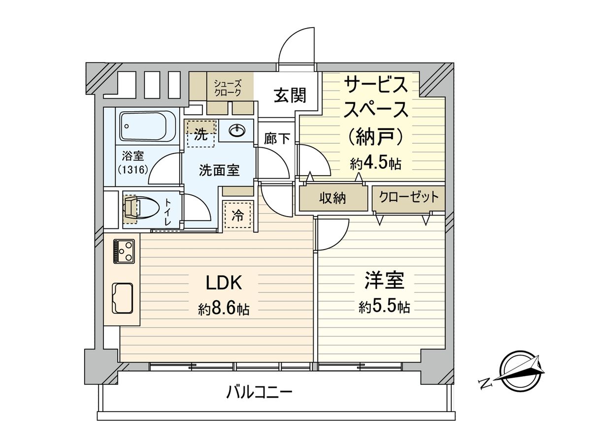 パール綱島マンション 間取図(平面図) 間取図(平面図)
