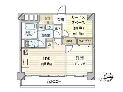 パール綱島マンション 間取図(平面図) 間取図(平面図)