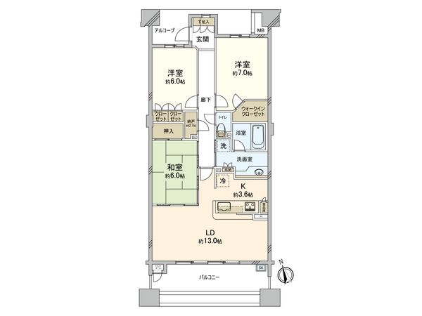 ディアパークス コンフォートスクエア 間取図(平面図) ディアパークス コンフォートスクエア 間取図(平面図)