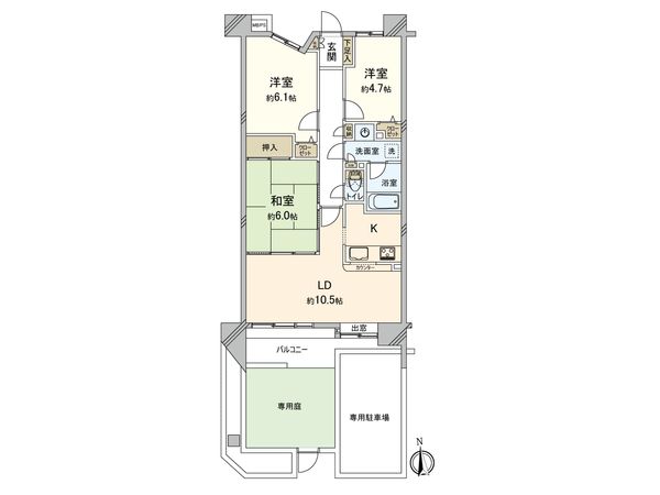 クリオ綱島十番館 間取図(平面図)