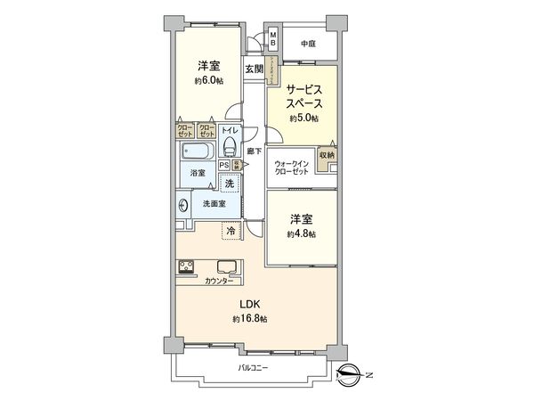 ルイシャトレ新横浜ガーデンスクウェア 間取図(平面図) ルイシャトレ新横浜ガーデンスクウェア 間取図(平面図)