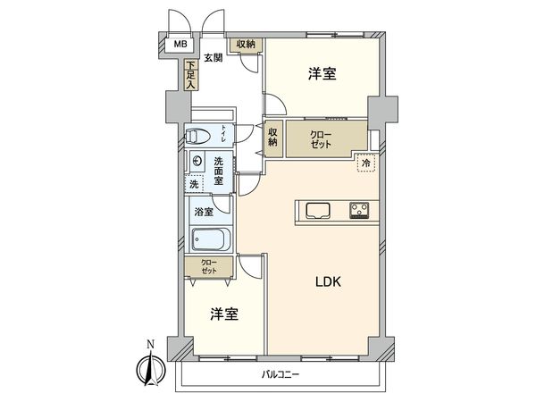 リバーサイドマンション綱島 間取図(平面図)