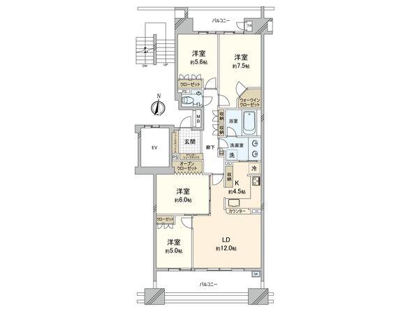 グリーンサラウンドシティ 参番街 間取図(平面図) グリーンサラウンドシティ 参番街 間取図(平面図)