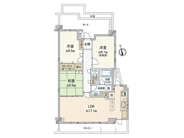 ライフレビュー綱島東 間取図(平面図)