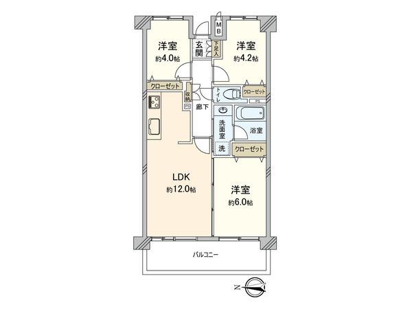 大倉山北パークホームズ弐番館 間取図(平面図) 大倉山北パークホームズ弐番館 間取図(平面図)