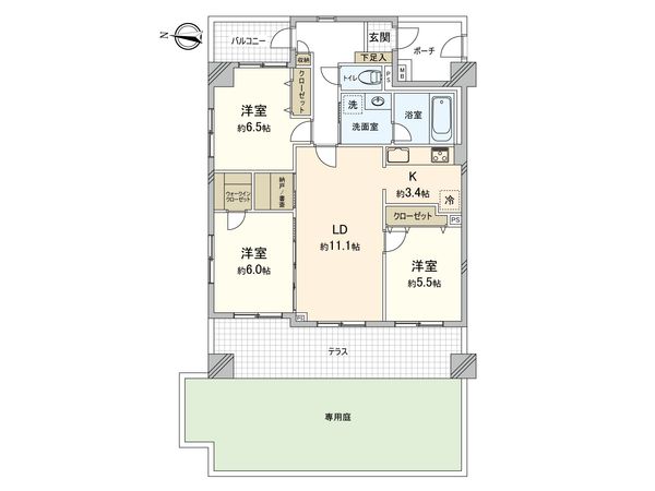 ライフレビュー大倉山ウエスト 間取図(平面図) ライフレビュー大倉山ウエスト 間取図(平面図)