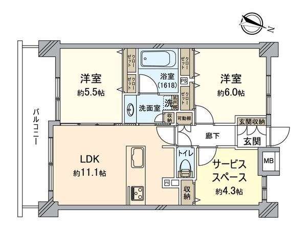グランイーグル綱島 間取図(平面図) グランイーグル綱島 間取図(平面図)