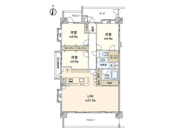 コスモ北新横濱ステーションフロント 間取図(平面図) コスモ北新横濱ステーションフロント 間取図(平面図)