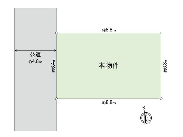 岡本1丁目土地 区画図