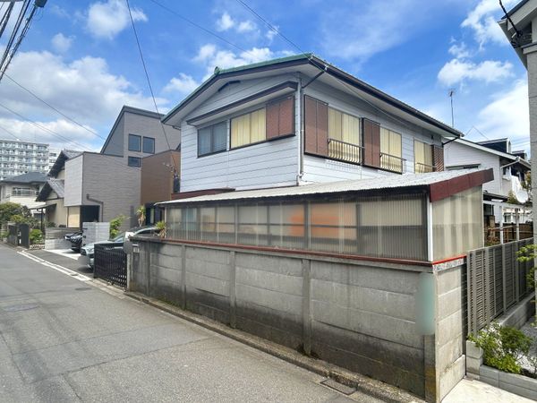 岡本1丁目土地 前面道路含む外観