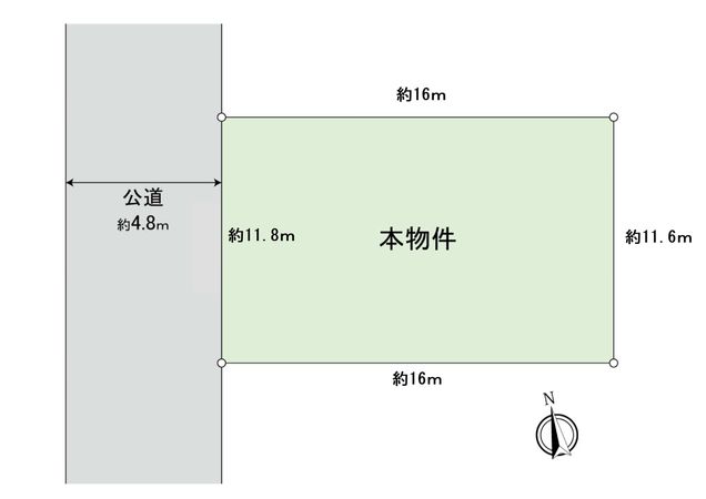 岡本1丁目土地 区画図